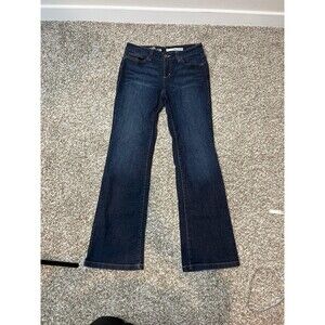 DKNY Jeans Soho Jean Womens 4 Blue Bootcut Dark Wash Mid Rise Denim Pockets
